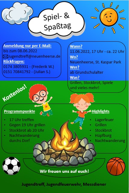 Spiel  und Spasstag